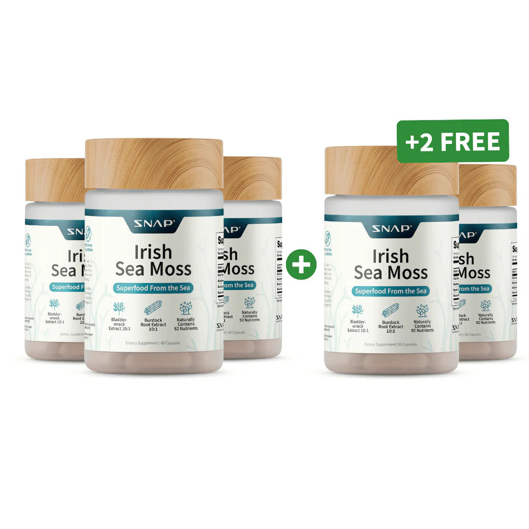 Irish Sea Moss with Iodine Energy Support - Buy 3, Get 2 FREE!