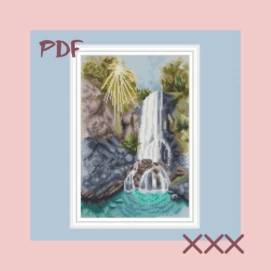 Saturated with Rays - PDF Cross Stitch Pattern-0