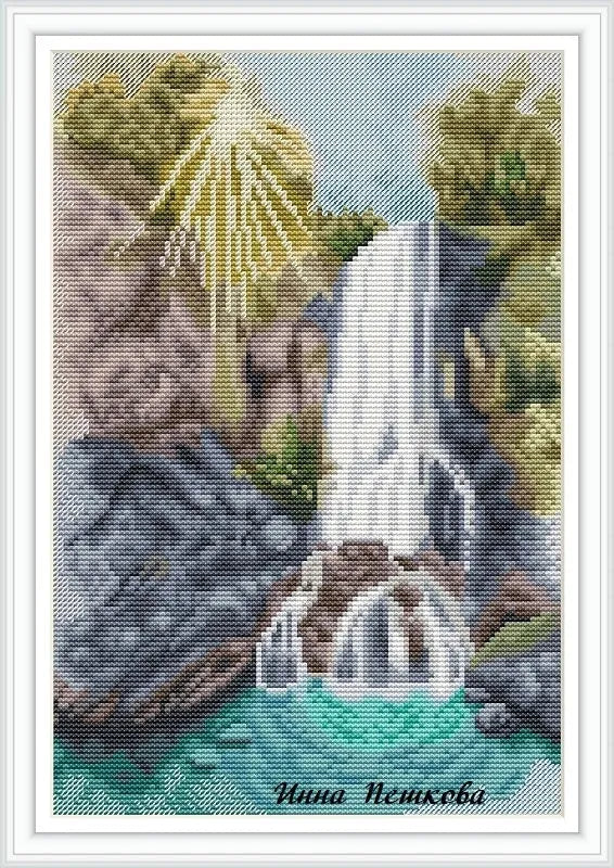 Saturated with Rays - PDF Cross Stitch Pattern-1