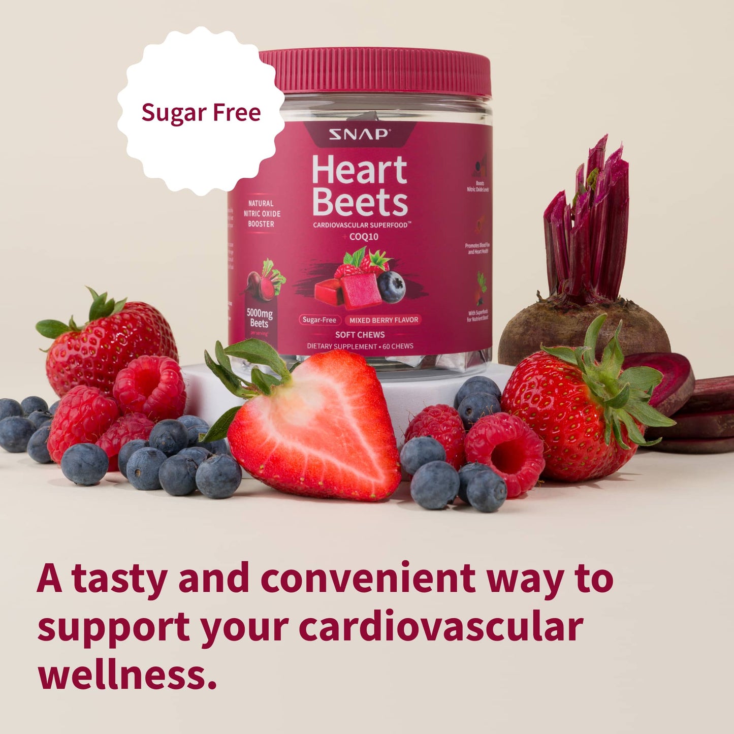 Heart Beets Chews - Buy 2, Get 1 FREE!