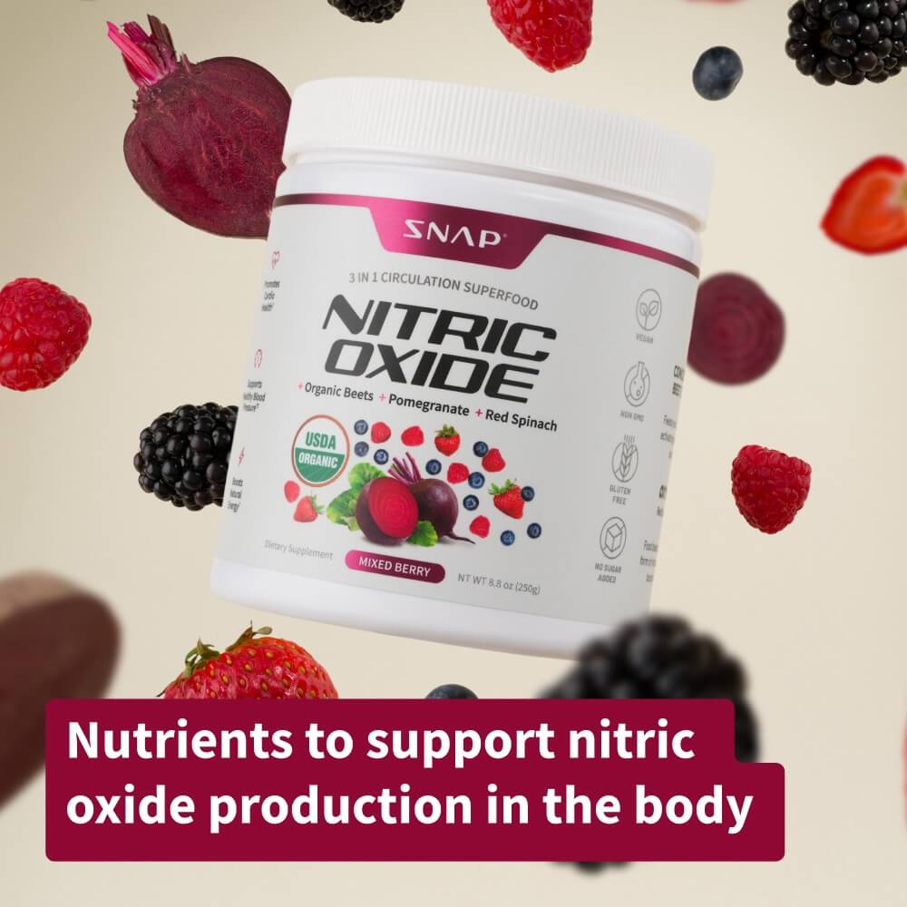 Nitric Oxide Organic Beets - Original Berry Flavor - 3 Month Supply